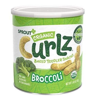Organic Curlz Toddler Snacks Broccoli 1.48 Oz
