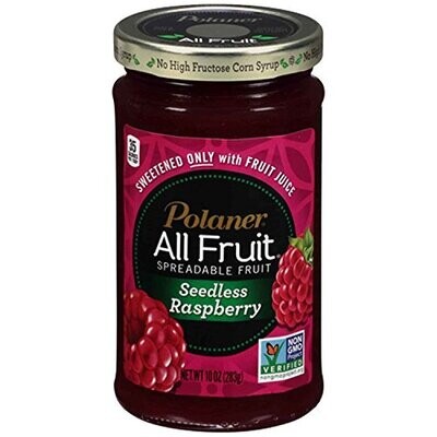Polaner All Fruit with Fiber Raspberry Seedless Spreadable Fruit 10 oz