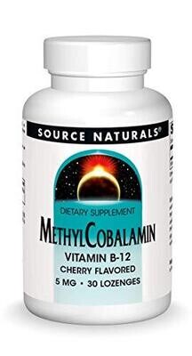 Methylcobalamin Vitamin B-12 1000Mcg Cherry Flavored - 30 Lozenges