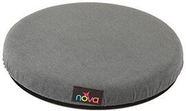 NOVA Swivel Seat Cushion for Car or Chair 360 Degree Pivot Disc for Easy Transfer 2” Thick Cushion with Removable Cover