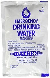 Datrex Emergency Survival Water Pouch (Pack of 64) 125ml