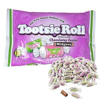 Tootsie Roll Chocolatey Midgees Easter Candy 50 Count 12 oz Bag