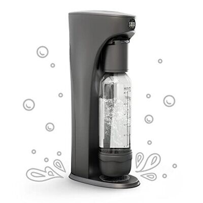 The i Sparkling Water Maker by  Carbonate Anything Easy to Clean Home Soda Machine 100% Satisfaction Guarantee Built to Last 24-Month Warranty Make Fizzy Water at Home