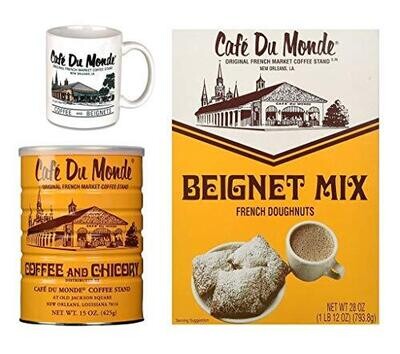 Cafe Du Monde Gift Set - Coffee Beignet Mix Mug - Boxed Set