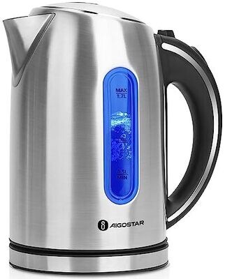 Electric Kettle 1.7L Electric Tea Kettle with LED Illumination Hot Water Kettle Electric for Tea and Hot Water Fast Boiling Kettle with Auto-Shutoff & Boil-Dry Protection BPA Free