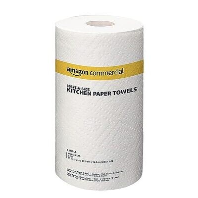 2-Ply White Adapt-A-Size Kitchen Paper Towels|Bulk|Adapt-A-Size|Individually Wrapped|Fsc Certified|140 Towels per Roll (12 Rolls)(11" X 6" Sheet)
