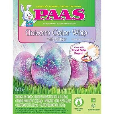 Easter Unicorn Color Whip with Glitter Egg Decorating Kit