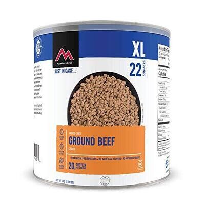 Mountain House Cooked Ground Beef | Freeze Dried Survival & Emergency Food | #10 Can | Gluten-Free