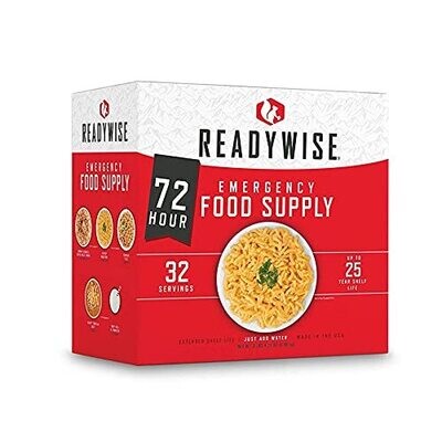 Emergency Freeze-Dried Food Supply Ready Grab-And-Go Bags Survival Food Disaster Preparedness Camping Meals Variety Pack of Meals for 72 Hours 34 Servings