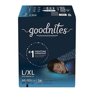 GoodNitesBoys Bedwetting Underwear L/XL 34 ct