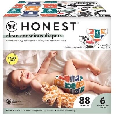 The  Company Clean Conscious Diapers This Way That Way + Big Trucks Size 6 88 Count Super Club Box