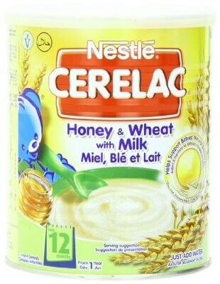 Nestle Cerelac Honey and Wheat with Milk (From 12 Months) 14.11-Ounce Cans (Pack of 4)