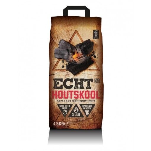 Echt houtskool 4,5 kg