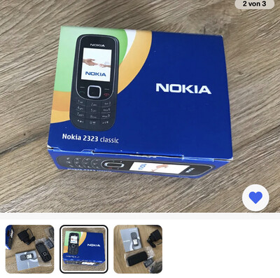 Nokia  Classic 2323 - Schwarz