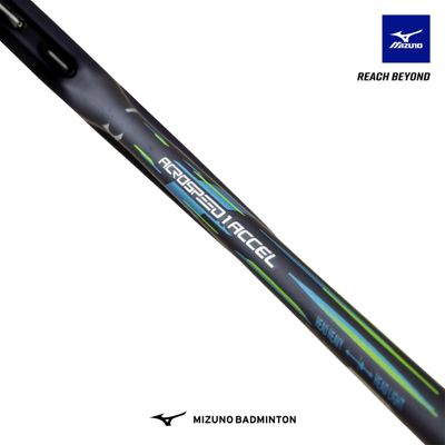 ラケット Aerospeed 1 Accel Mizuno Acrospeed 1 Accel (Dark Blue / Green) - JoyBadminton