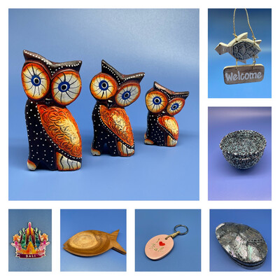 OWL ORNAMENTS & BEADED BOWL | INCLUSIVE COLLECTION