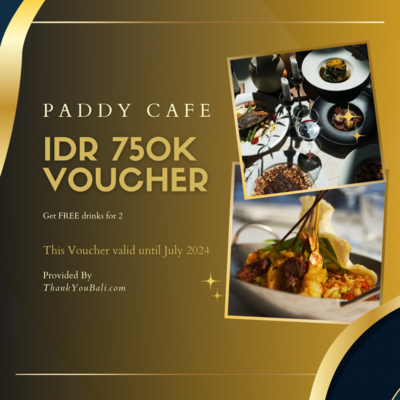 DINING VOUCHER PADDY CAFE Rp. 750K