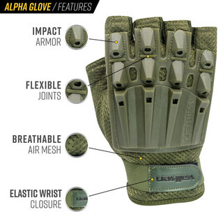 Alpha Half Finger Gloves