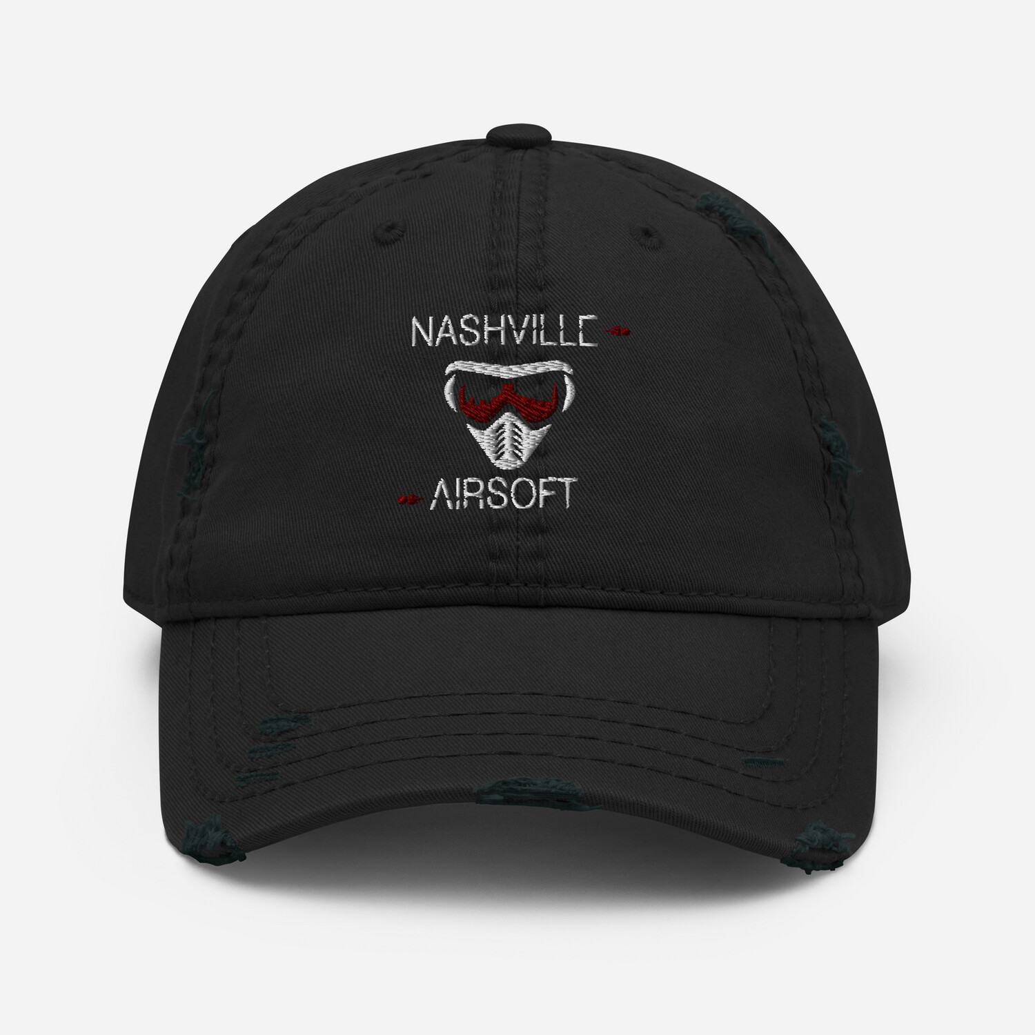 NA Distressed Hat, Colour: Black