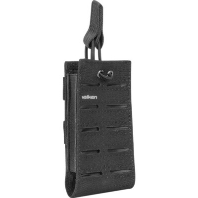 Valken M4 Laser-cut M4 Magazine Pouch (Varies Size), Size: Single, Colour: Black