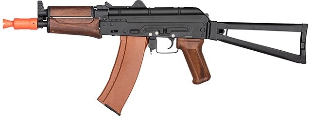 Double Bell AK-74u AEG, Model: FAUX Wood