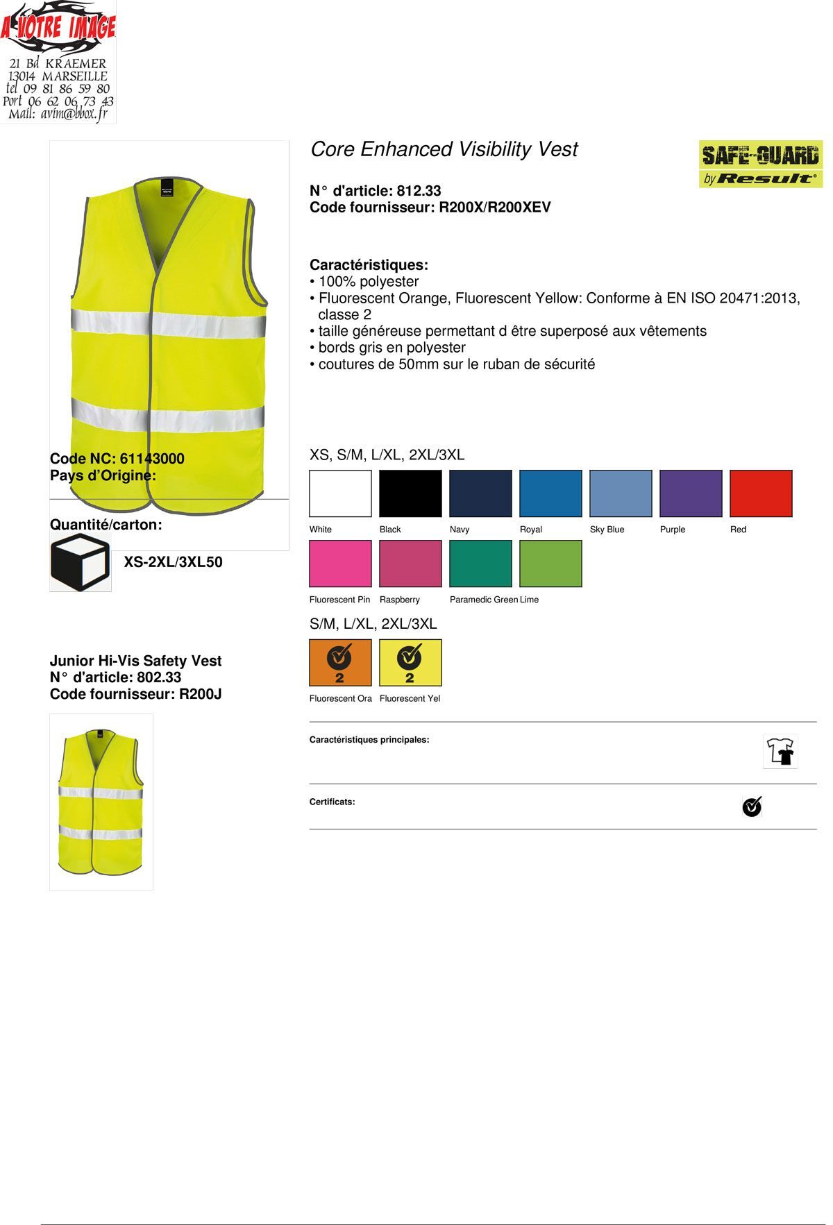 Gilet de sécurité FR81233