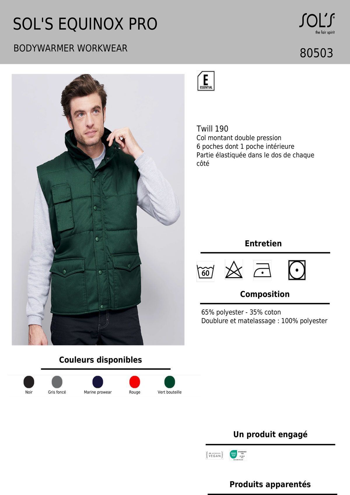 Bodywarmer Equinox Pro