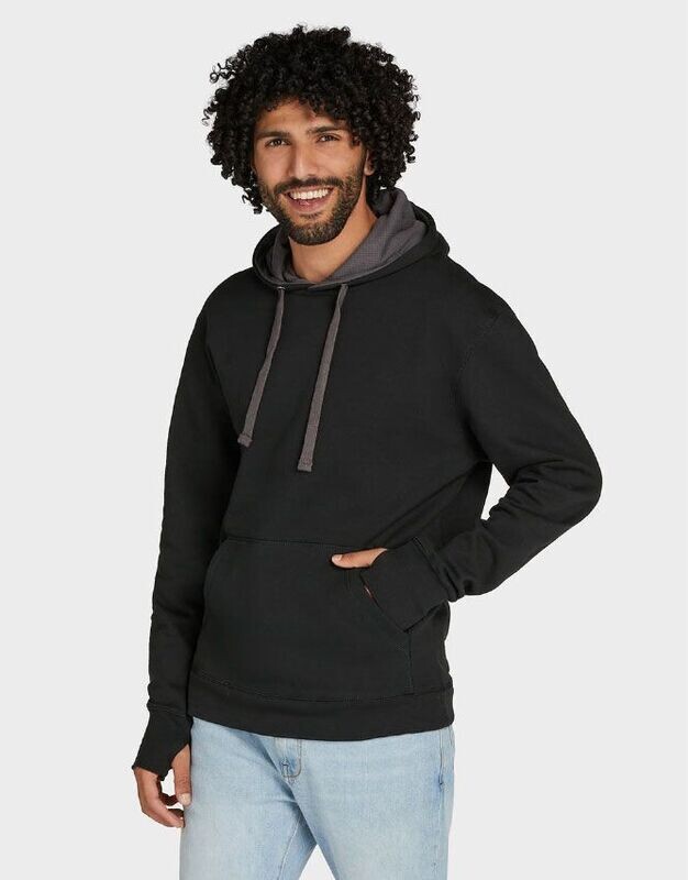 Contrast Hooded Sweat-shirt Men