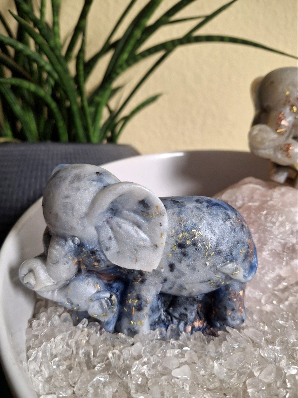 ☀️Orgonit  Elefant mit Baby☀️