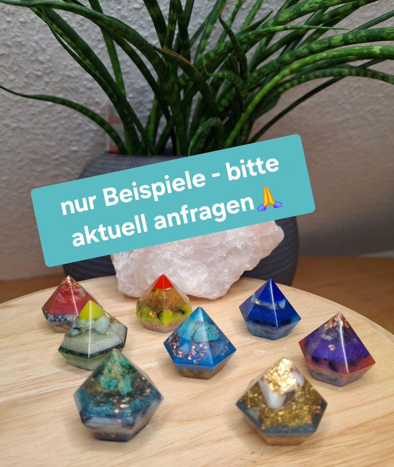 Mini-Orgonit- Pyramide  -HERZWERK-MINIMI- ☀️