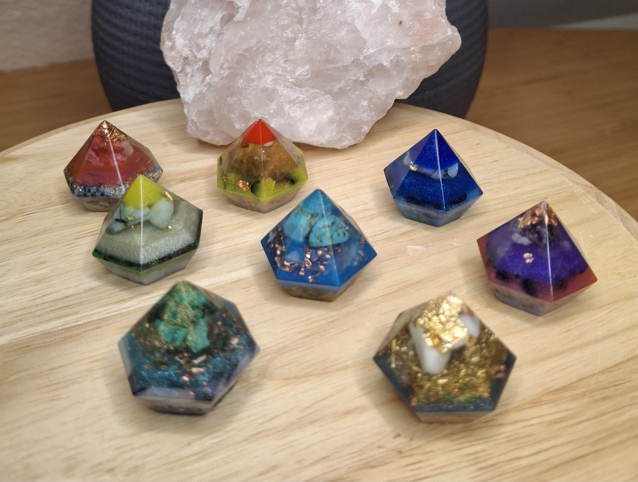 Mini-Orgonit- Pyramide  -HERZWERK-MINIMI- ☀️