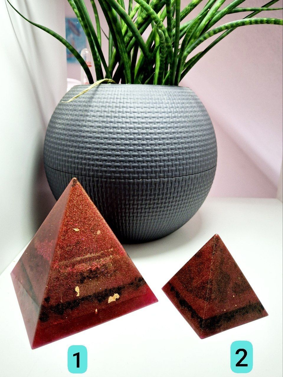 ☀️Schungit-Orgonit-Pyramiden  schlichte Schönheiten☀️