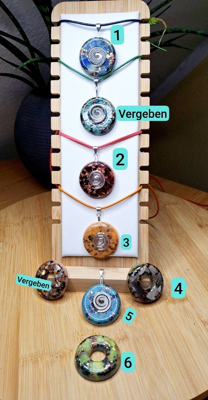 ?Orgonit Donut Amulett mit Spirale (nickelfrei)?