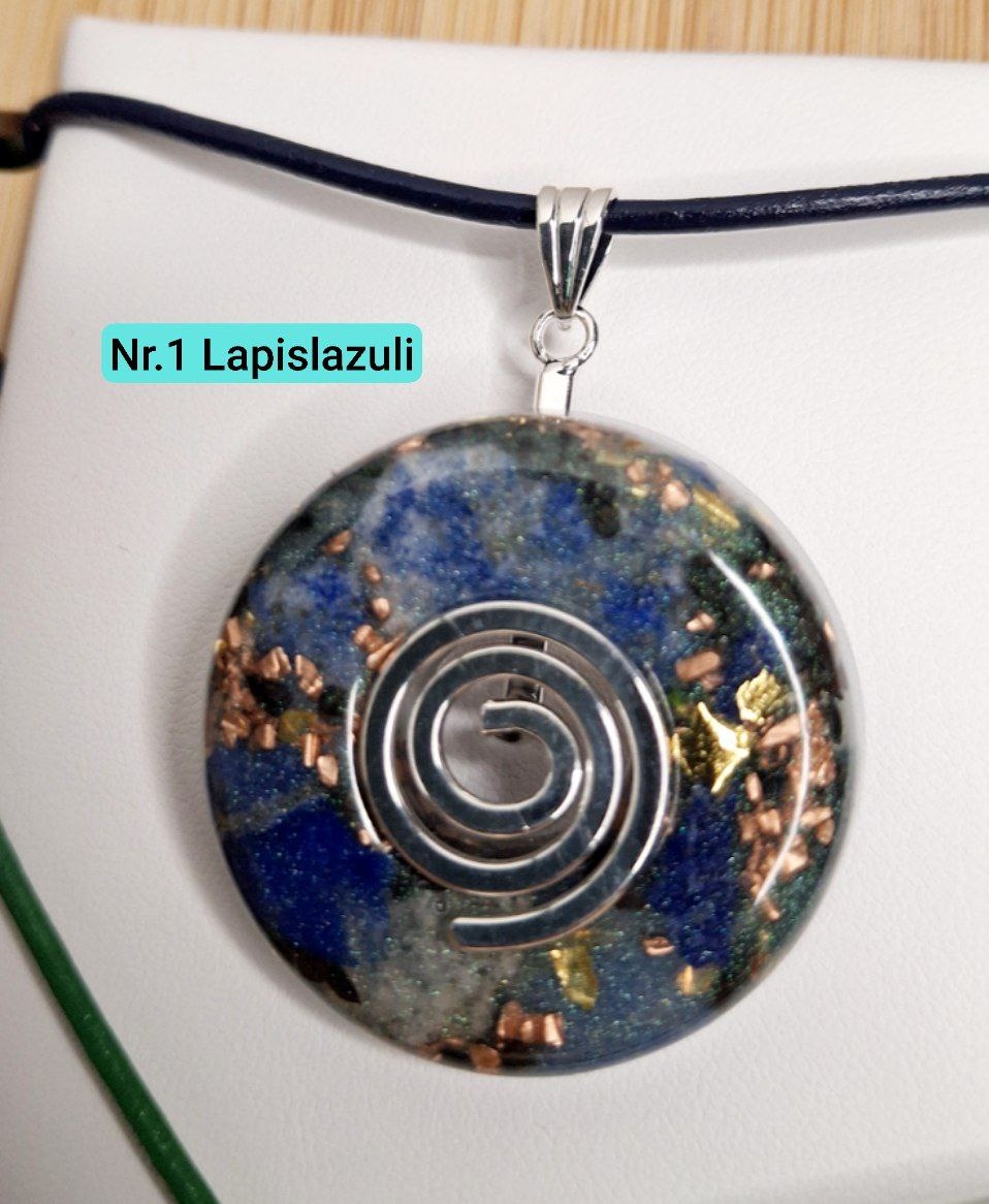 ?Orgonit Donut Amulett mit Spirale (nickelfrei)?