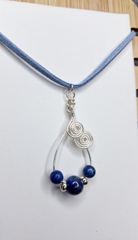 ?Lapislazuli Kette? Handgebogen ?Lapislazuli Kette? Handgebogen