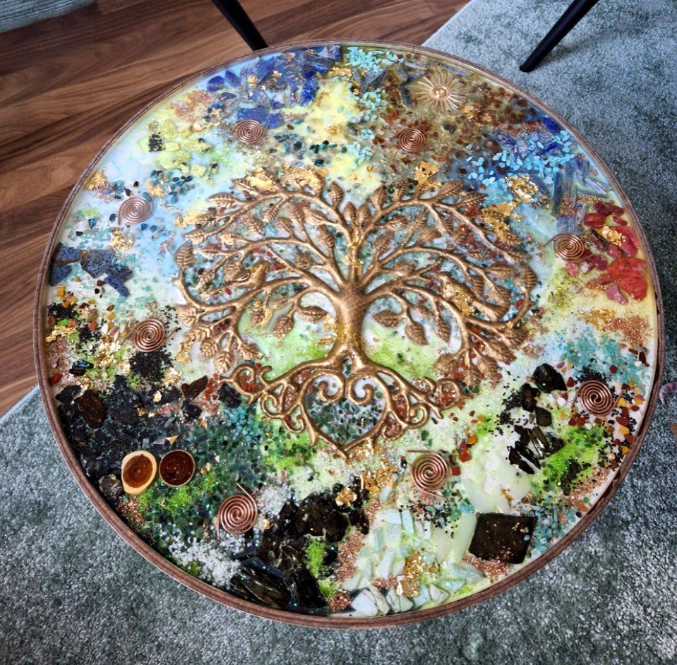 ?Orgonit? Beistelltisch              -Gaia's Harmonie-    Die Balance von Mutter Erde