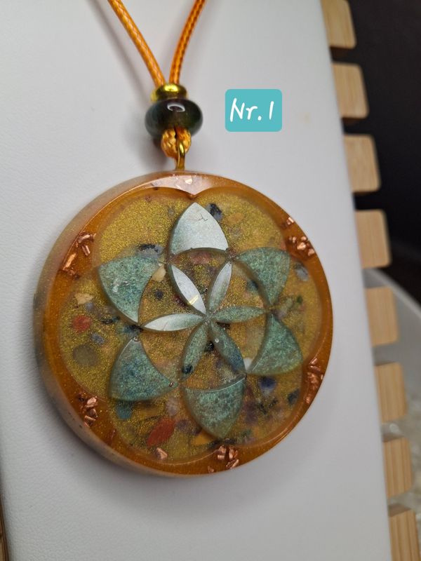 ?Orgonit Amulett ?Same des Lebens - Gottessaat ?Orgonit Amulett ?Same des Lebens - Gottessaat