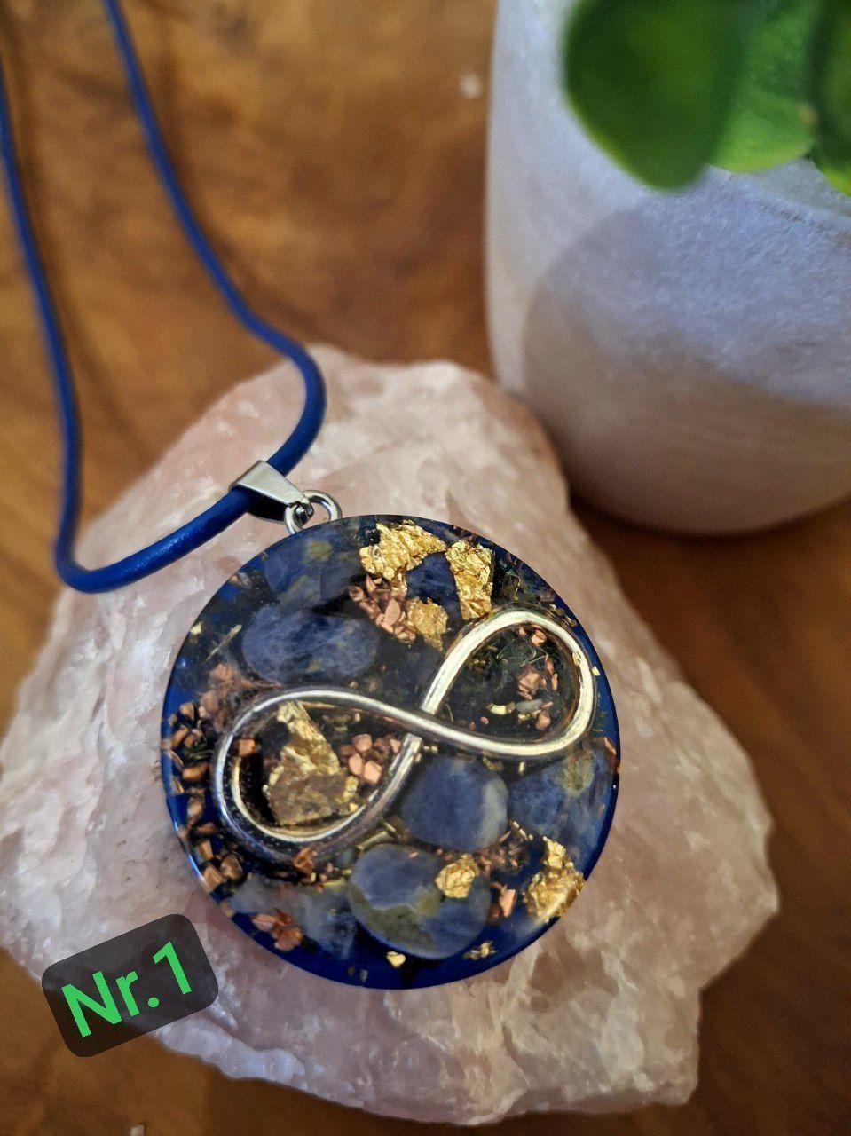 Orgonit Amulette Lemniskate