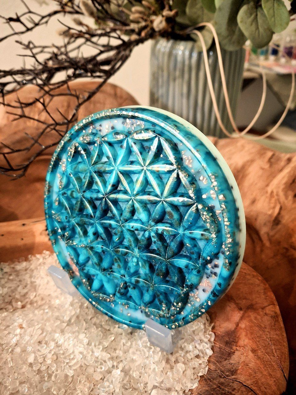 ?Orgonit-Energieplatte ?                Blume des Lebens Kommunikation & purer Selbstausdruck