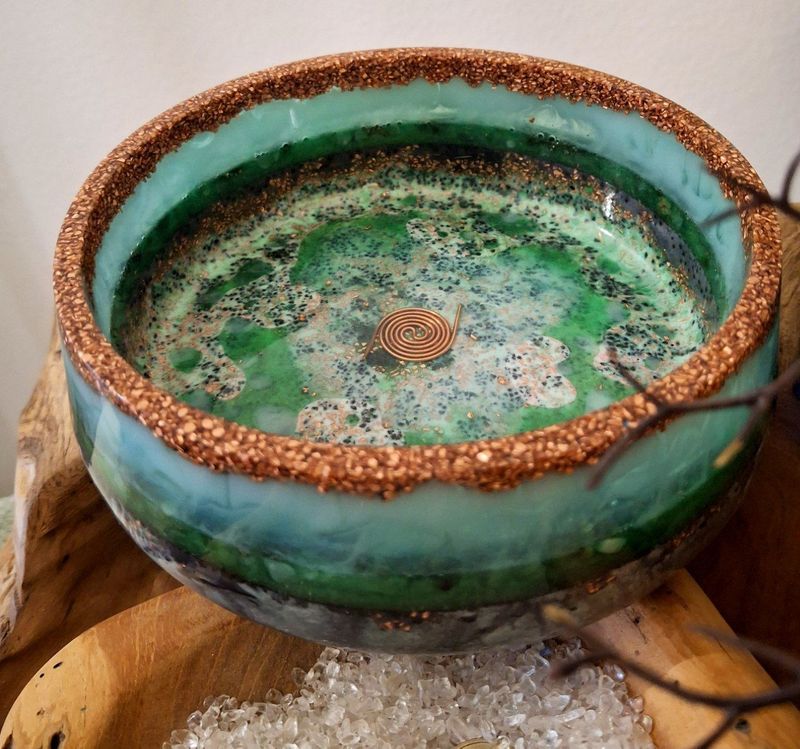 ?Orgonit Schale? HERZÖFFNUNG Fülle, Ruhe und Reinigung ?Orgonit Schale? HERZÖFFNUNG Fülle, Ruhe und Reinigung