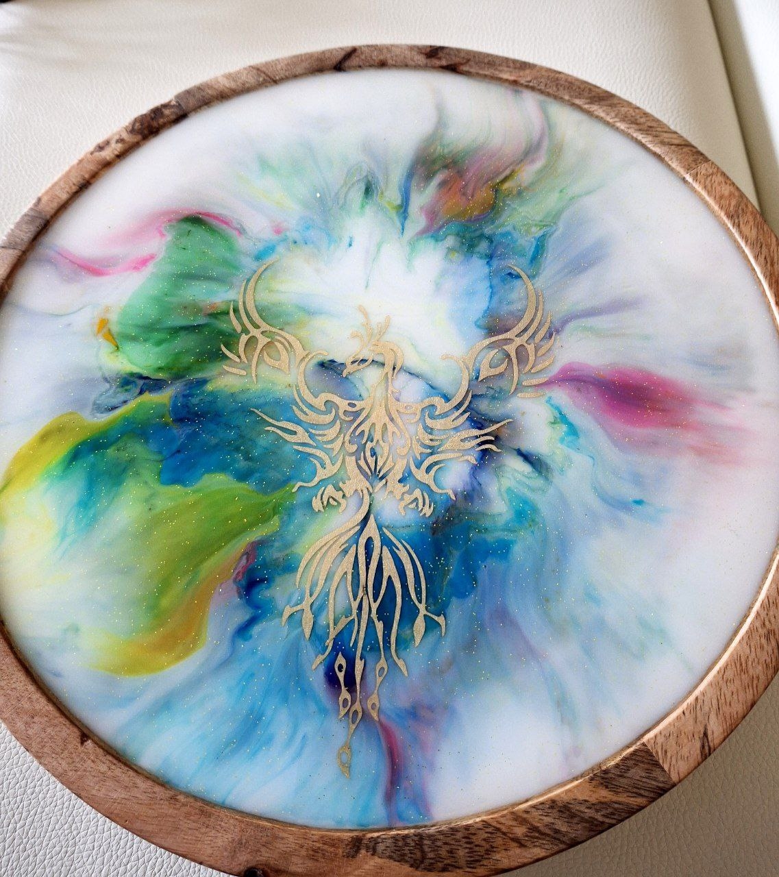 ?Orgonit Mangoholz-Schale  Raumharmonisierer der  kosmischen Farben?  Adler