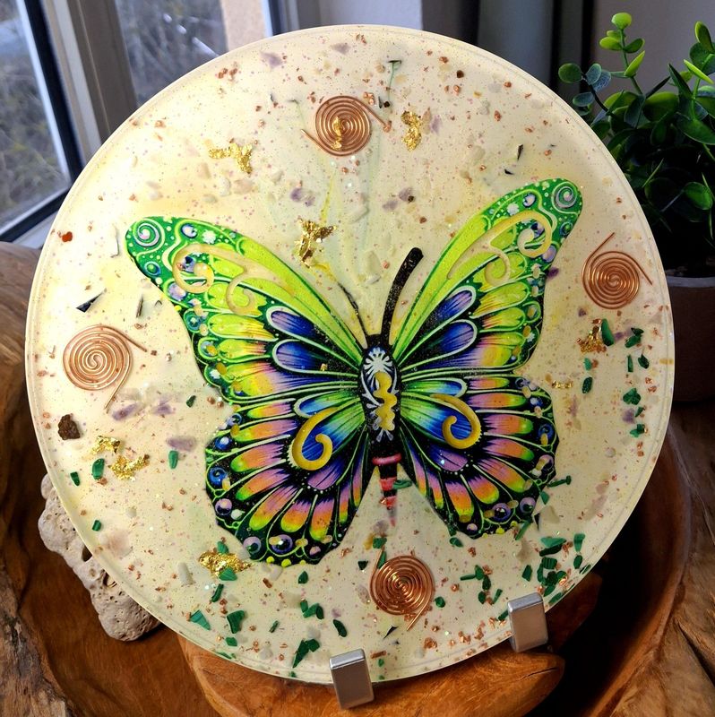 ? ?  Orgonit-Energieplatte „Schmetterling des Frühlings“ ??