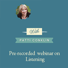 Webinar with Patti discussing Listening