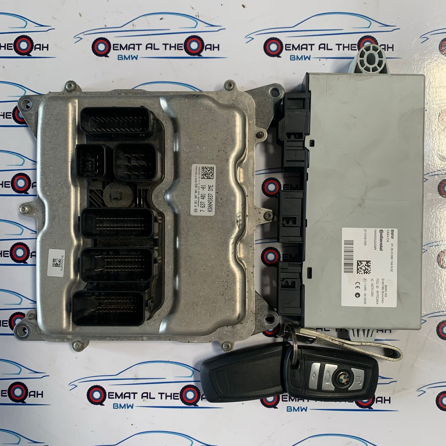 BMW-7637481 Engine Control Module-ECU Set  F10, N20B20B ,520i 2012 Genuine Brand used item