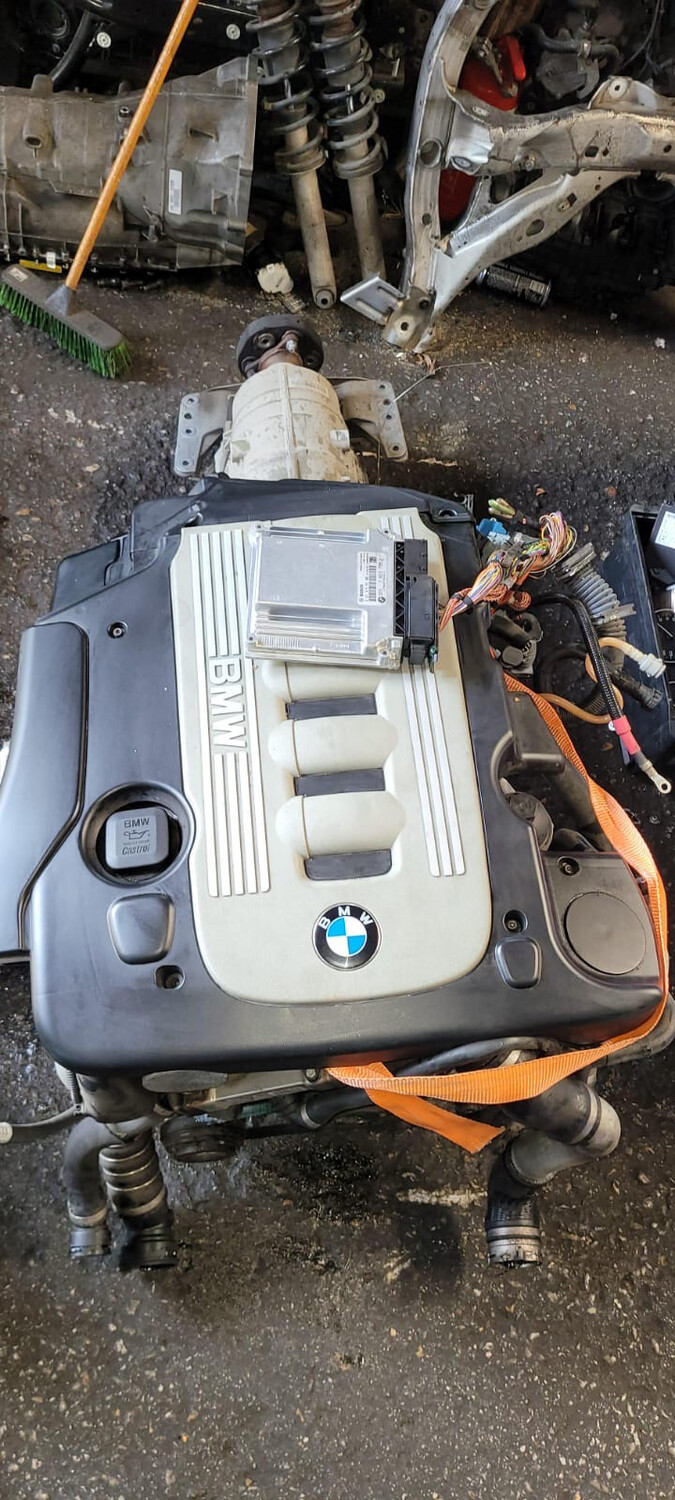 Bmw M57 3.0 2006 Diesel Engine Gearbox With Control Genuine Product used