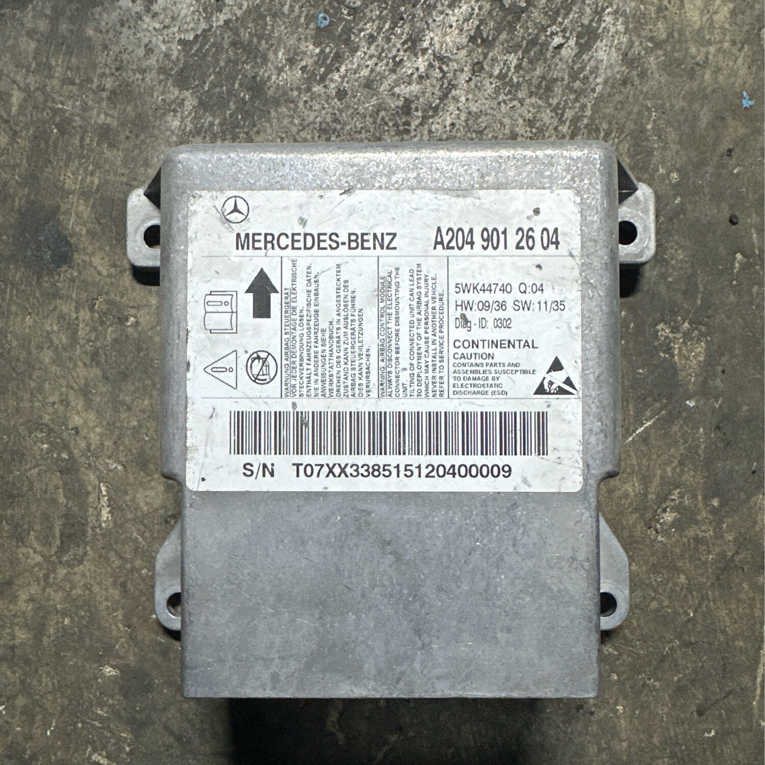 Mercedes AirBag Control Module