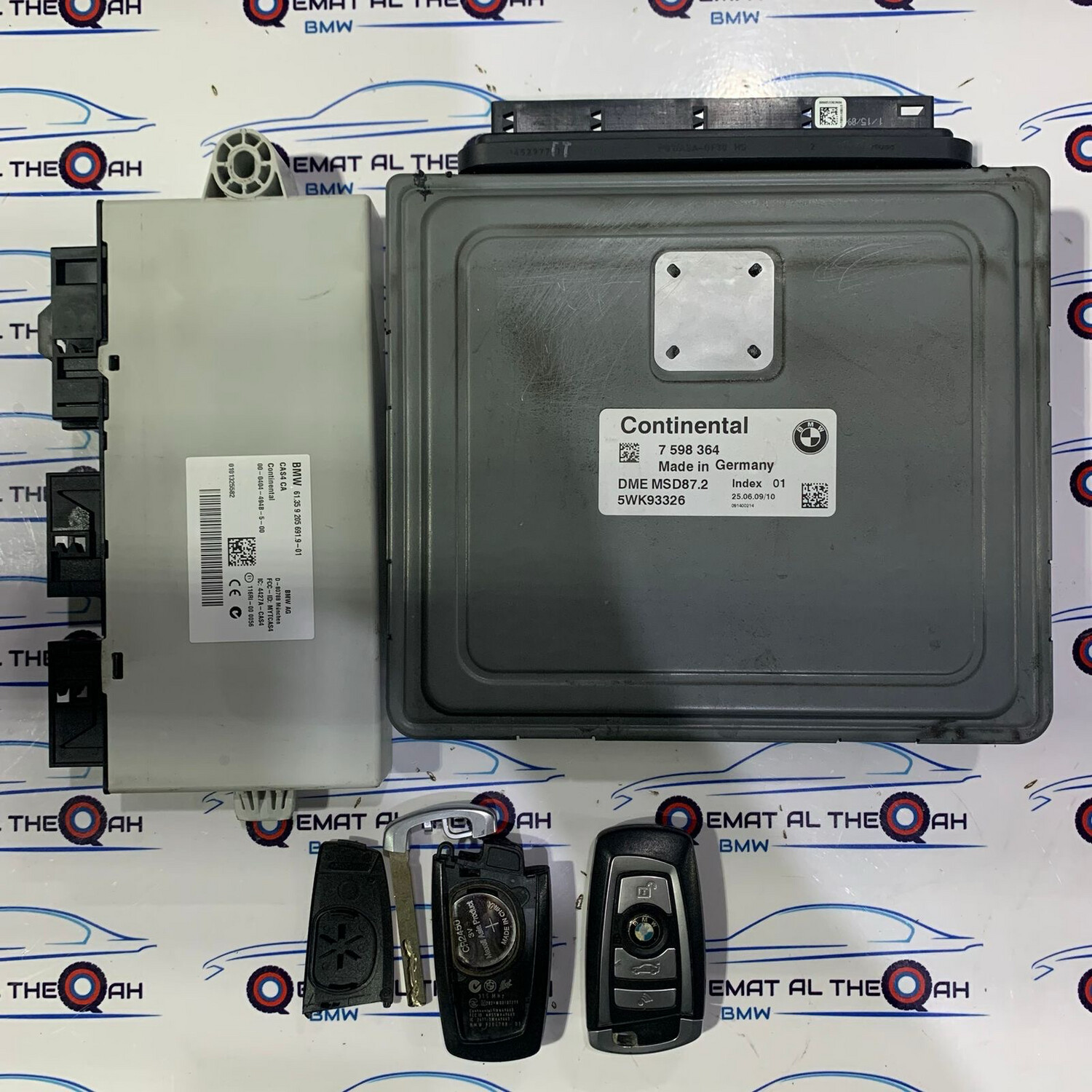 BMW-7598364 ECU set 740i 2010 N54 twin turbo  Genuine Branded used item