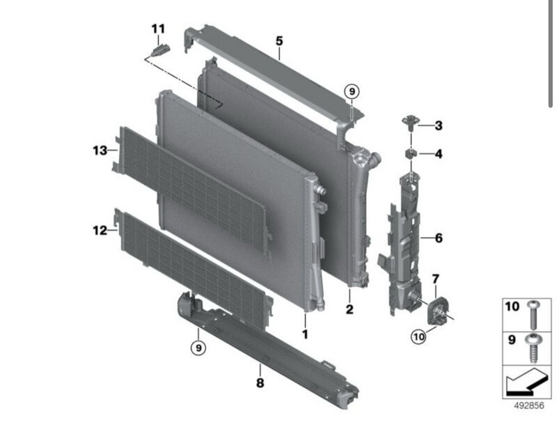 Radiator kit Toyota Supra J29 & BMW Z4 G29 B58  Fan 7935173 Radiator (1)  11718666739  Radiator (2) 11718666811  Transmission oil cooler 17219494828
