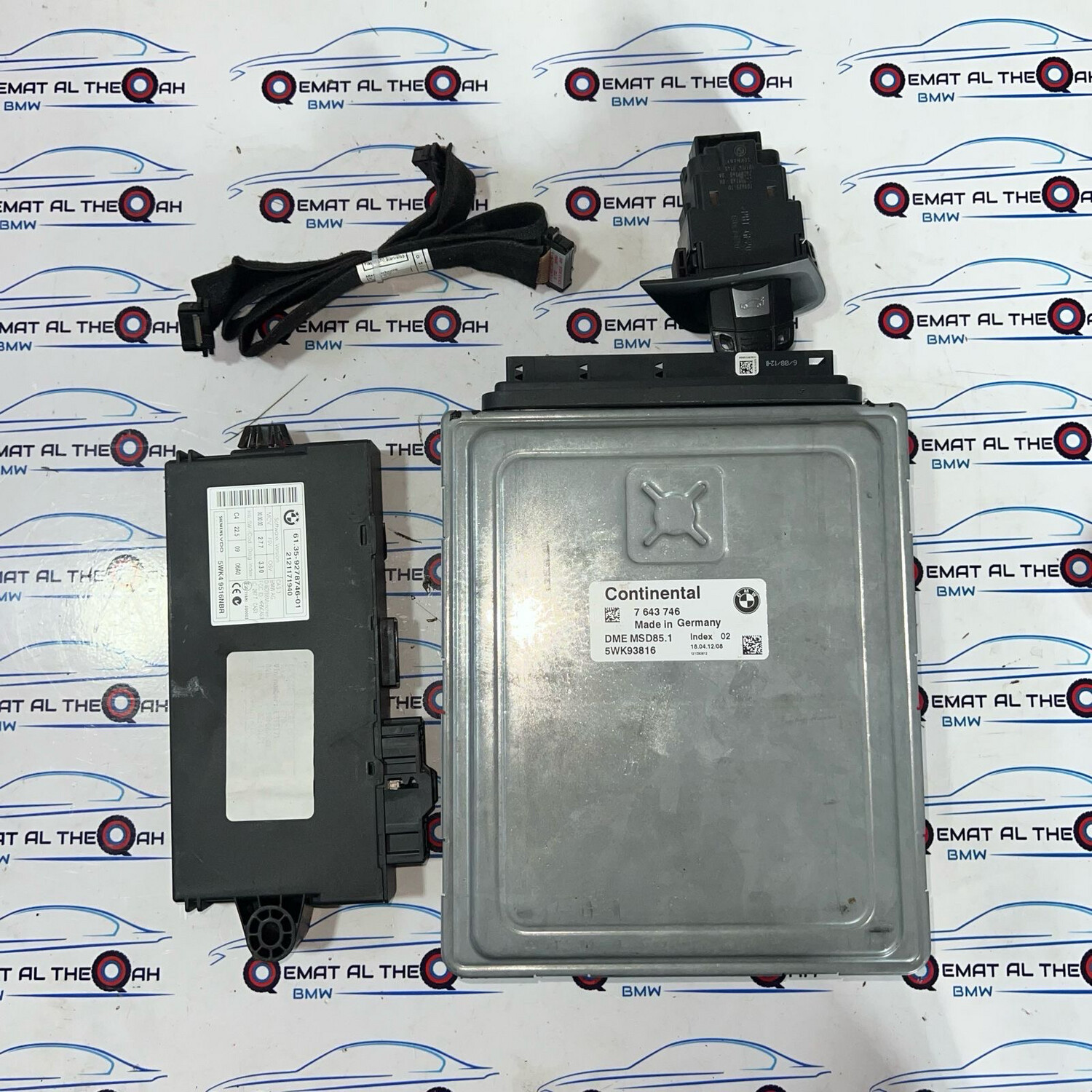 BMW-7643746 5.0 ,N63 ,X5, E70 2012 Engine Control Module-ECU SET Genuine Brand used item