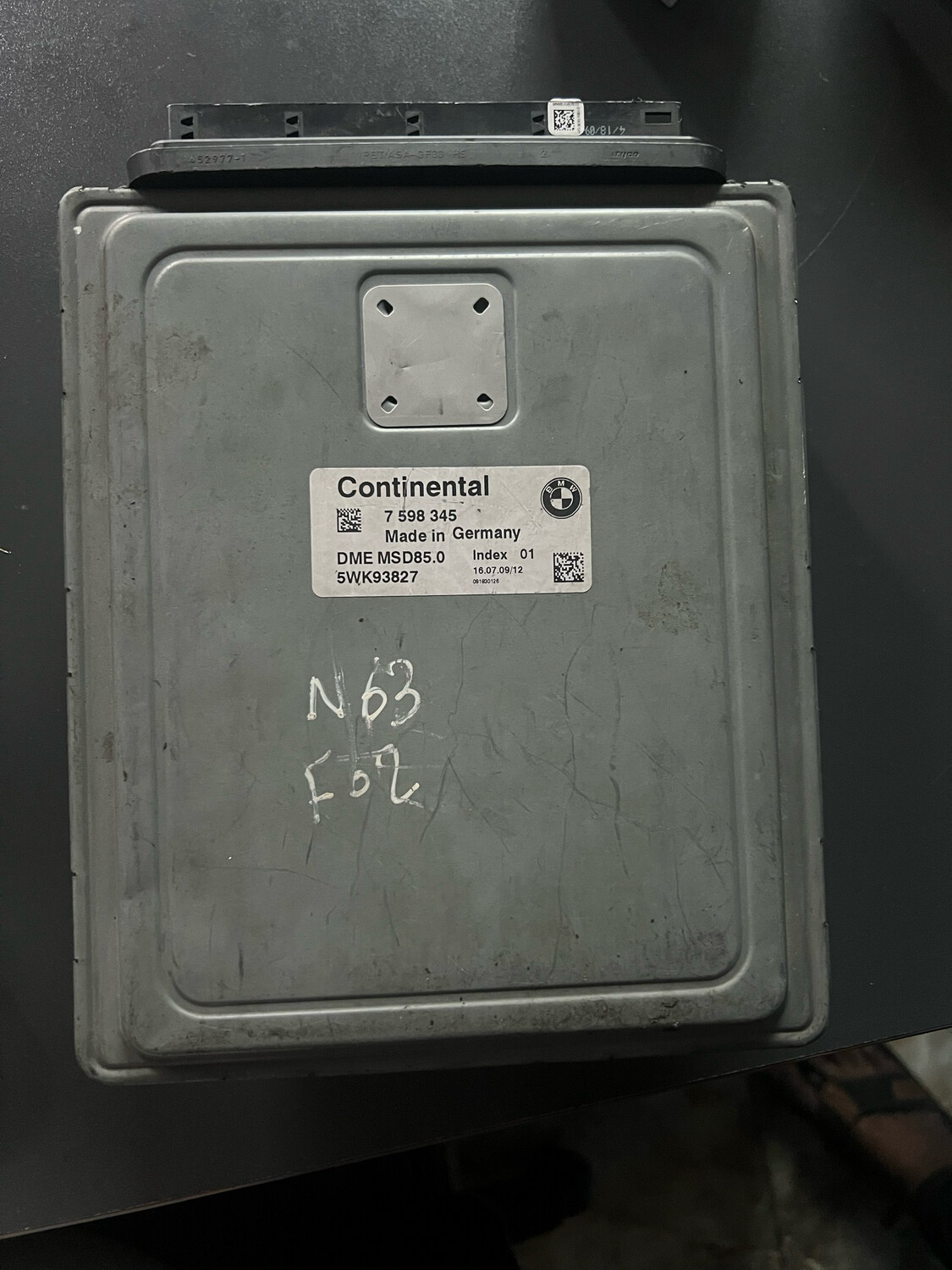 BMW-7598345 DME MSD85.0 5WK93827 ECU CONTINENTAL Genuine Branded Used item